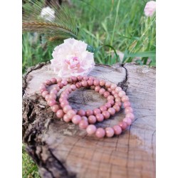 Rhodonite Pérou - Bracelet en 6mm