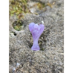Améthyste - Pendentif  ange 6 gr