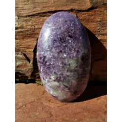 Lépidolite - Galet poli 64 gr