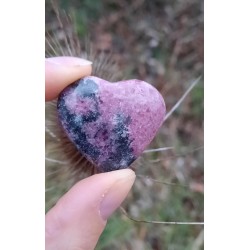 Rhodonite  - Coeur poli 21 gr