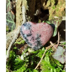 Rhodonite  - Coeur poli 21 gr