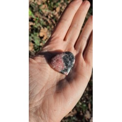 Rhodonite  - Coeur poli 21 gr
