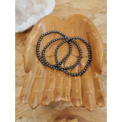 Hématite - Bracelet 4 mm