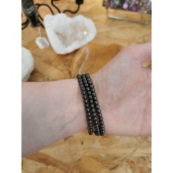 Hématite - Bracelet 4 mm