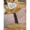 Hématite - Bracelet 4 mm