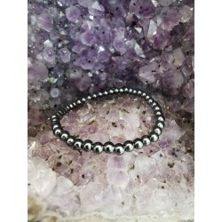 Hématite - Bracelet 4 mm