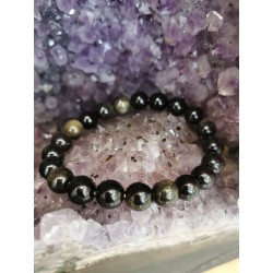 Obsidienne Dorée - Bracelet 10 mm