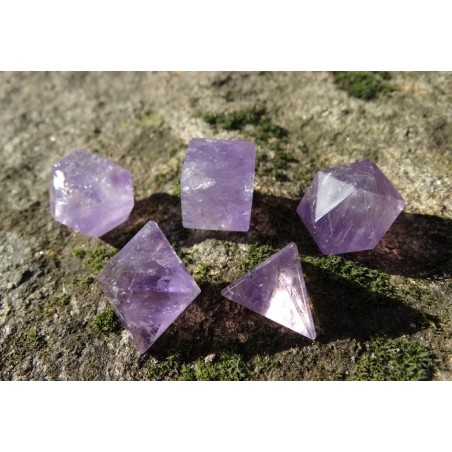 Solides de Platon - Améthyste