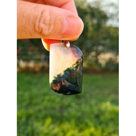 Agate Mousse  - Pendentif 15 gr