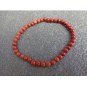 Jaspe Rouge - Bracelet - Perles rondes de 4mm
