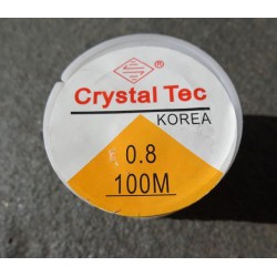 Bobine de fil élastique en silicone - diamètre 0.8mm
