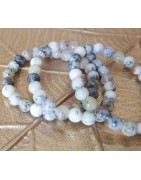 Bracelet Agate Merlinite : Bijoux Spirituels en Pierres Naturelles – Gemmes et Zen