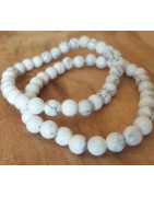 Bracelets Howlite : Bijoux Énergétiques en Pierres Naturelles – Gemmes et Zen