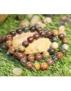 Bracelets Jaspe Polychrome : Bijoux Énergétiques en Pierres Naturelles – Gemmes et Zen